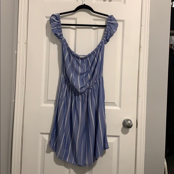 AE Blue Striped Summer Dress - Picture 2 of 5
